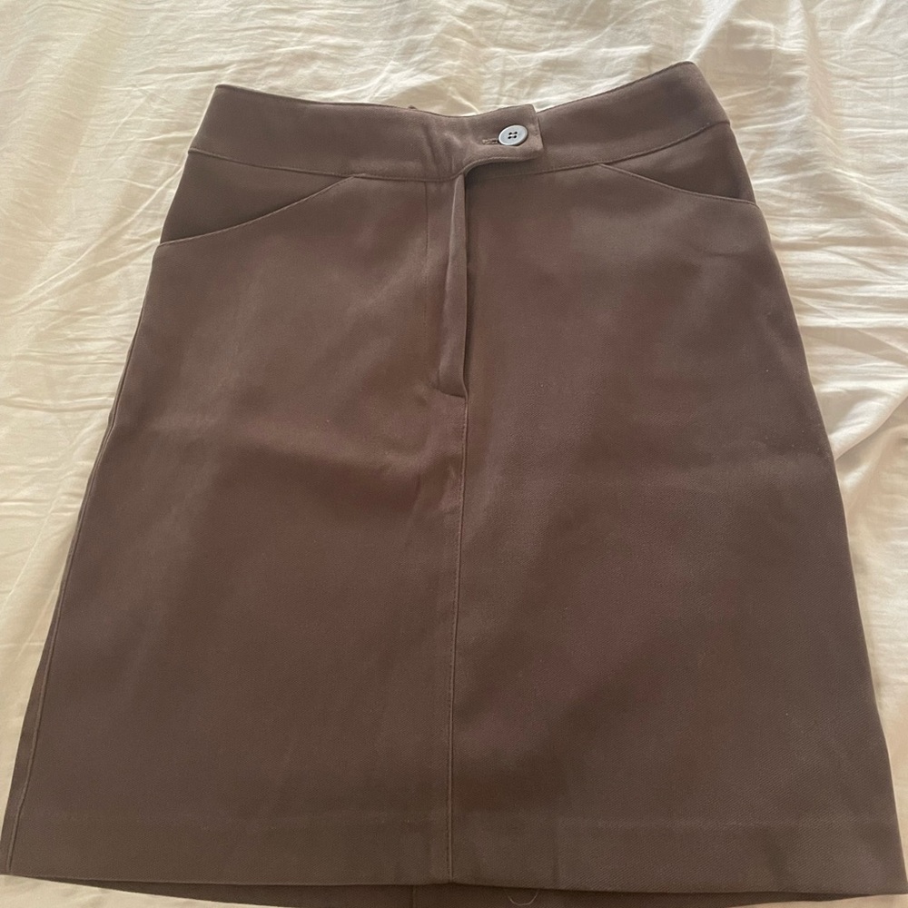 Above the knee skirt!